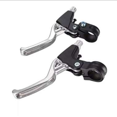 HANDLE REM TUAS REM SEPEDA LIPAT BMX MINION MTB (SEPASANG) Silver