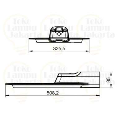 BRP131 LED 100 / CW 100W & BRP 130 LED 70/CW 70W 220-240V Putih BRP132 140W