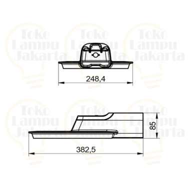 BRP131 LED 100 / CW 100W & BRP 130 LED 70/CW 70W 220-240V Putih BRP 130 70W