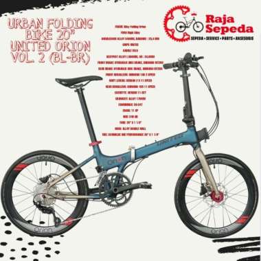 SEPEDA LIPAT URBAN FOLDING BIKE 20 INCHI UNITED ORION VOL 2 (BL-BR)