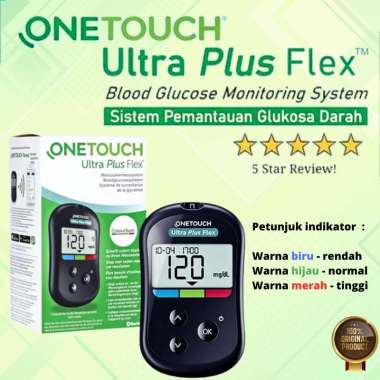 TANPA STRIP ONETOUCH Ultra Plus Flex Alat Cek Gula Darah / Glukometer [AOT]