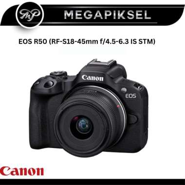 Canon EOS R50 Mirrorless Camera with RF-S 18-45mm and RF-S 55-210mm lenses