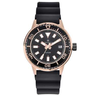 LOFOTEN F-6528MT-BRG-4 ROSEGOLD BLACK RUBBER