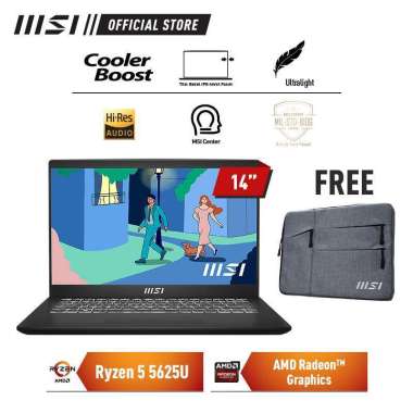 MSI Modern 14 Ryzen 5 5625U AMD Radeon™ Graphics 14" FHD IPS-Level