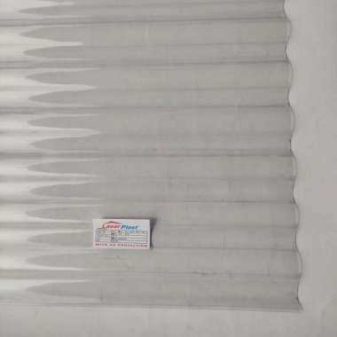 0.75 MM X 80 CM X 240 CM / LASERPLAST SENG UV GELOMBANG TRANSPARAN