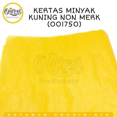 3 GULUNG (15 LEMBAR) KERTAS MINYAK NON MERK / KERTAS SAGON KUNING 001750