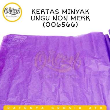 3 GULUNG (15 LEMBAR) KERTAS MINYAK NON MERK / KERTAS SAGON UNGU 006566