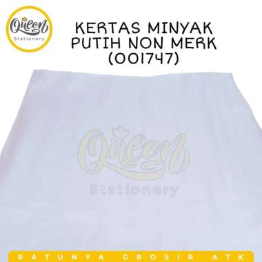 3 GULUNG (15 LEMBAR) KERTAS MINYAK NON MERK / KERTAS SAGON PUTIH 001747