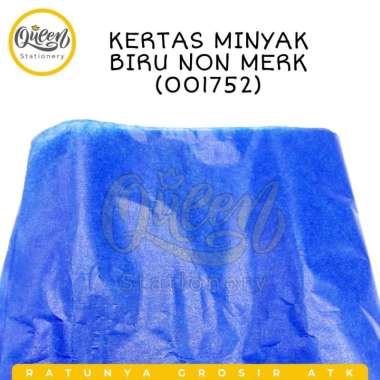 3 GULUNG (15 LEMBAR) KERTAS MINYAK NON MERK / KERTAS SAGON BIRU 001752