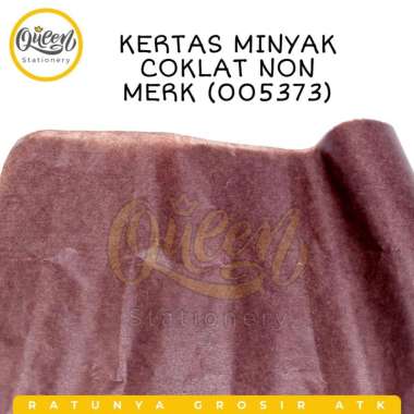 3 GULUNG (15 LEMBAR) KERTAS MINYAK NON MERK / KERTAS SAGON COKLAT 005373