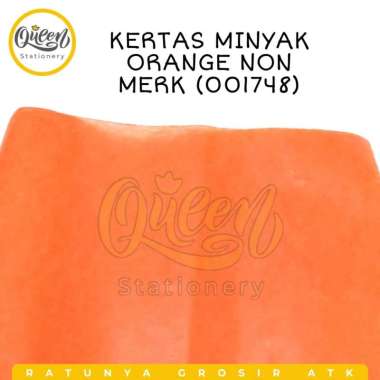 3 GULUNG (15 LEMBAR) KERTAS MINYAK NON MERK / KERTAS SAGON ORANGE 001748