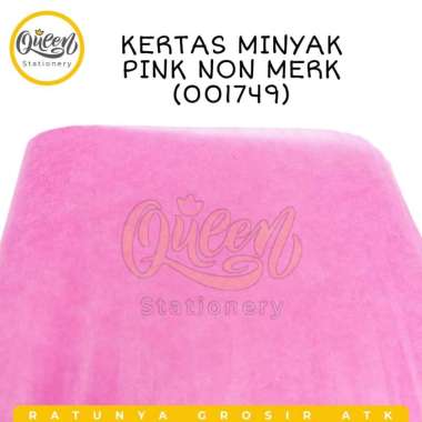 3 GULUNG (15 LEMBAR) KERTAS MINYAK NON MERK / KERTAS SAGON PINK 001749