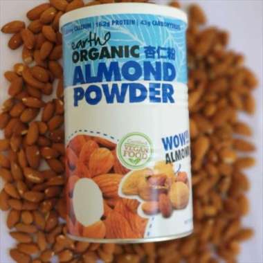 Almond powder tepung almond 500 gr - earth organic