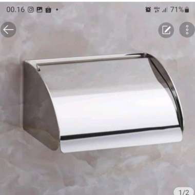 Tempat tissue Stainless Steel model TOTO/ Roll tissue toilet
