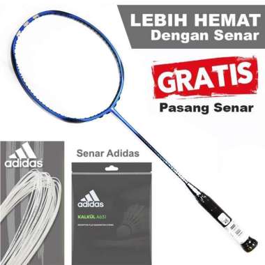 Raket Bulutangkis Badminton Adidas Wucht P09.2 Pulse Blue Pasang Senar