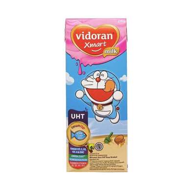 Vidoran XMART Milk - Susu UHT - 175 ml BESAR STROBERI
