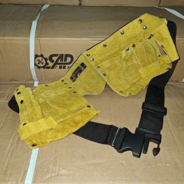 tool bag pinggang kulit perkakas tas kulit tukang tools