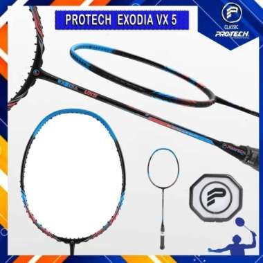 NEW RAKET BADMINTON PROTECH EXODIA VX5/VX6/VX7/VX8/VX9 PROTECH CLASSIC - VX6, PKT BG6 Batangan VX8