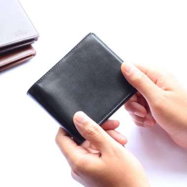 GOZZO LEATHER DOMPET PRIA BAHAN KULIT SAPI ASLI MODEL TRIPLE / GRATIS GRAVIR NAMA HITAM