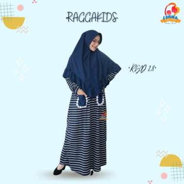 Raggakids Gamis Anak RG 28/Gamis Dewasa RGD 28 Busui & Non Busui/Kaos Anak RM 28/Khimar Pet/Hanya Ga