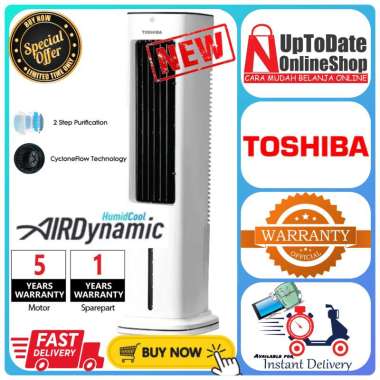 TOWER AIR COOLER TOSHIBA F-AEZ60ID AEZ60 LED DISPLAY TOUCH SCREEN COOLERS TOSHIBA 5L SUPER LOW WATT