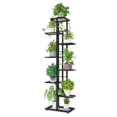 Rak Tanaman Tingkat Besi Tatakan Hihas Vas Pot Bunga Flower Stand Rack 8 Layer Rak Stand Susun Tanam