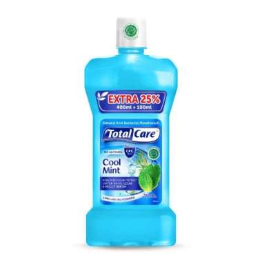 Surabaya - Total Care Cool Mint Mouthwash [400 mL + 100 mL]