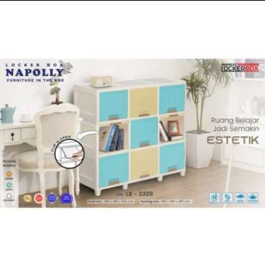 Lemari Cabinet Plastik/Locker Box/Meja TV Napolly Napoli 3309