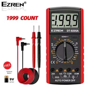 EZREN DT-9205A Multimeter Avometer Multitester Digital AC DC Diode