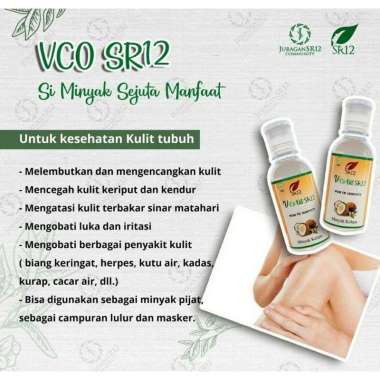 VCO Virgin Coconut Oil Minyak Kelapa Murni VCO SR12 Minyak Kelapa VCO Minyak VCO Original BPOM Cair