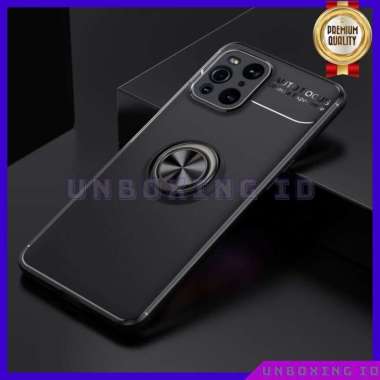 Casing Oppo Find X3 Pro Case Oppo Find X3 Pro Ring Invisible Premium Hitam