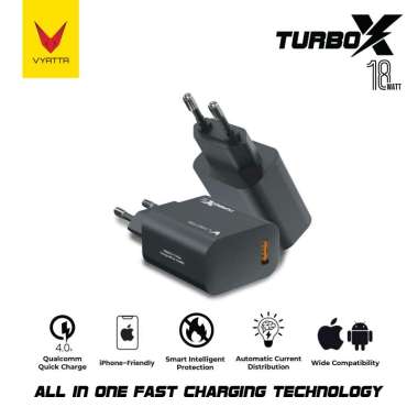 VYATTA CHARGER CASAN TURBO X FAST CHARGING QUICK CHARGE 4.0 18W IPHONE