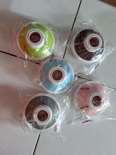 Fitting Plafon Warna Dexta Bulat / Kotak / Fitting Lampu Tempel Merah Muda