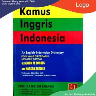 Terbaik! Kamus Bahasa Inggris - Indonesia - Jhon M Echols Dan Hasan