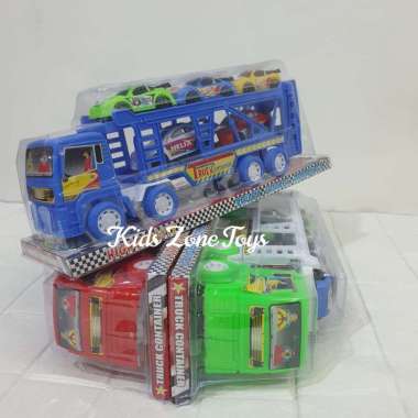 MAINAN TRUCK CONTAINER SET / TRUCK MIKA / PENGANGKUT MOBIL/CONTAINER TRUK TINGKAT/TRUK KONTAINER