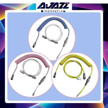 Ajazz - AL60 Aviator Mechanical Keyboard Cable Coiled Type-C USB - Garansi 1 Tahun Pink (AL60)