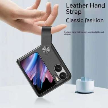Case OPPO FIND N2 FLIP - Casing OPPO FIND N2 FLIP Case leather Holder FIND N2 FLIP HITAM