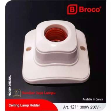 Broco Fitting Lampu Plafon Oval 1211