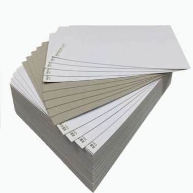 Kertas Duplex/Karton Duplex | Putih Abu-abu | 10 Lembar | Ukuran Plano 400 gsm