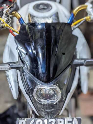 visor HONDA CB150R Facelift CB-150R - windshield variasi tameng tadah angin motor KARBON MODEL NINJA