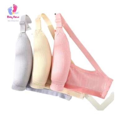 Bra Menyusui Tanpa Kawat Newlan Wx013 BH Menyusui Bahan Katun 40/90 Pink