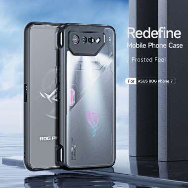 Casing ASUS ROG PHONE 7 Case ASUS ROG PHONE 7 Case Slim Frosted Cover Hitam ROG PHONE 7