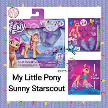 My Little Pony Sunny Starscout Movie Crystal Adventure Original Mainan Boneka Anak