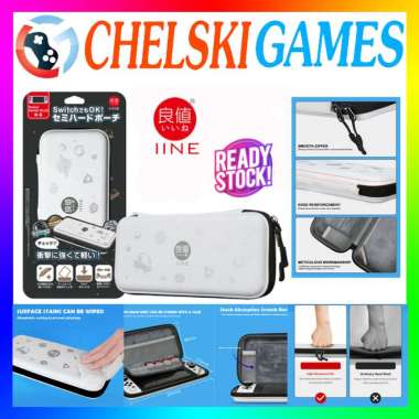 IINE Pouch Storage Bag Case Switch OLED Starry Sky Astronout L623 L565 L565 WHITE