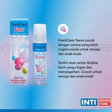 FRESHCARE - Minyak Angin Aromatherapy TEENS Roll On 10ml Fresh Care Bubble Gum