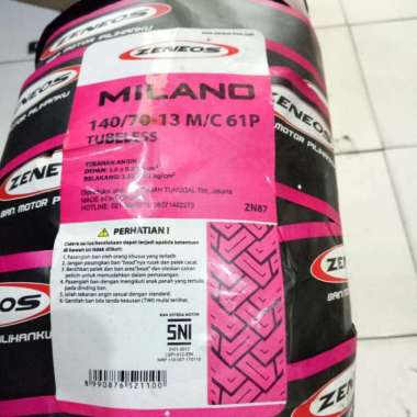 Ban ZENEOS 140/70-13 MILANO ZN 87 TUBELESS BELAKANG NMAX
