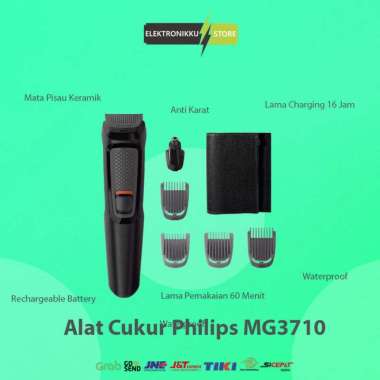 Mesin Cukur Philips MG3710 Alat Pencukur Rambut Kumis Jenggot Elektrik