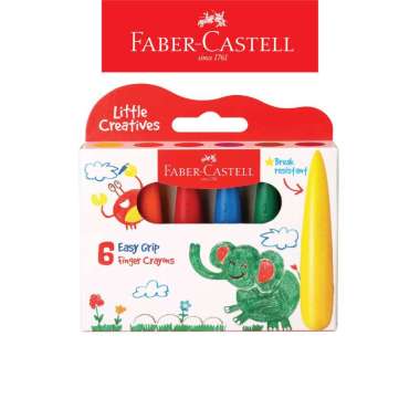 Faber-Castell Little Creative Series Jumbo Creamy Crayon Set 6
