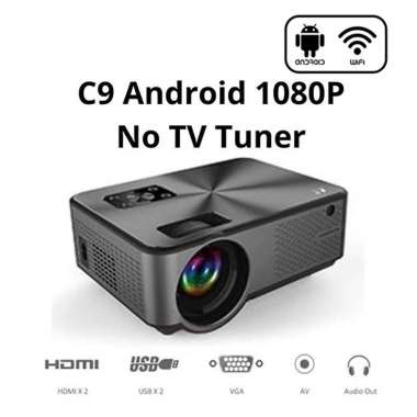 Cheerlux C9 Mini Android WiFi LED 1080P Projector 2800 Lumens