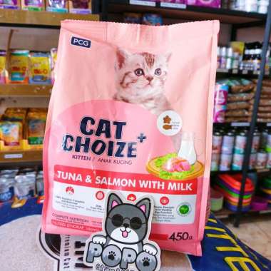 makanan kucing cat choize kitten tuna salmon freshpack 450gr